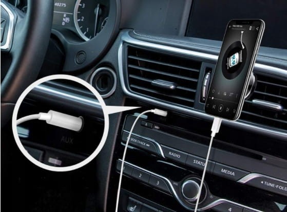 Kabel Przejściówka AUX Lightning Audio iPhone mini Jack 3,5 iPhone iPad 1M - zdjęcie 3