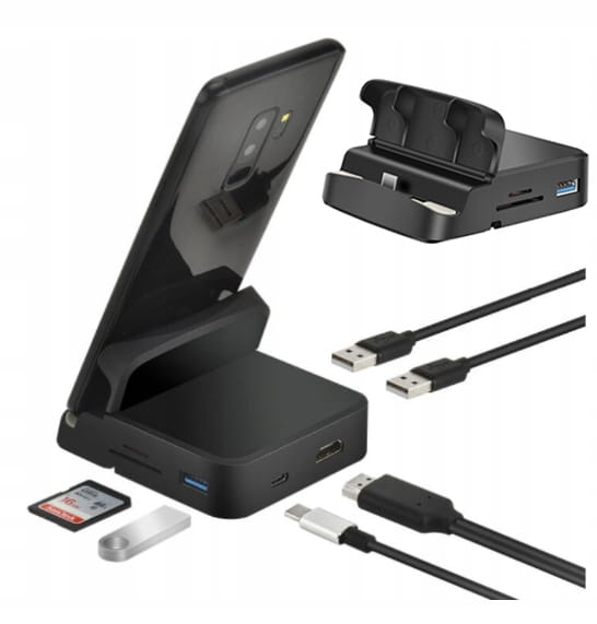 STACJA DOKUJĄCA 8w1 SAMSUNG DEX USB-C HDMI 4K HUB - zdjęcie 1