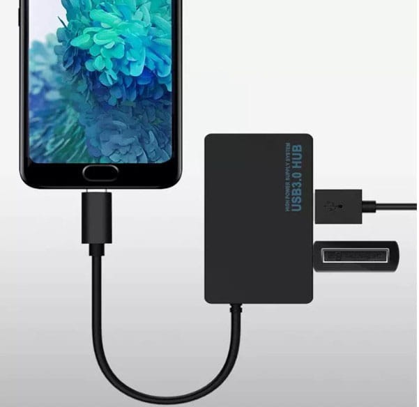 HUB USB-C 4x USB 3.0 ROZGAŁĘŹNIK REPLIKATOR PORTÓW - zdjęcie 2