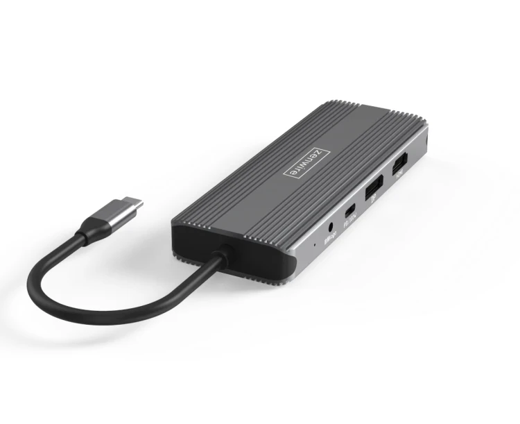 HUB USB-C 10w1 Display Port 1.4 HDMI 2.1 8K 4K 120Hz 60Hz Full HD 144Hz USB 3.0 SD Power Delivery 100W Macbook M1 M2 M3 M4 Zenwire - zdjęcie 10