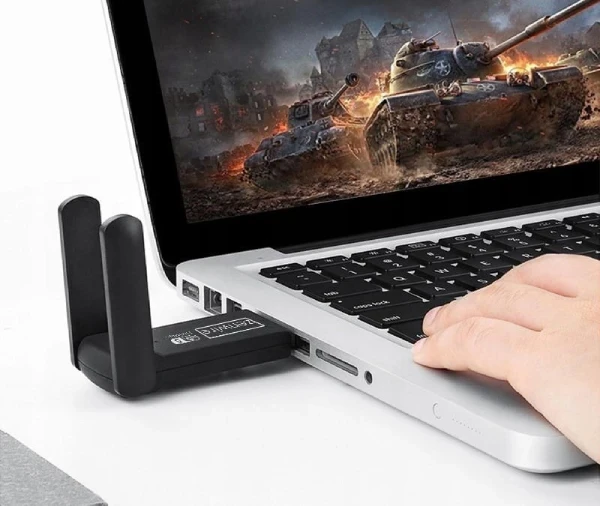 Adapter Karta Sieciowa USB 3.0 WiFi 1300Mb Zewnętrzna 5Ghz Zenwire WD-4605AC - zdjęcie 2