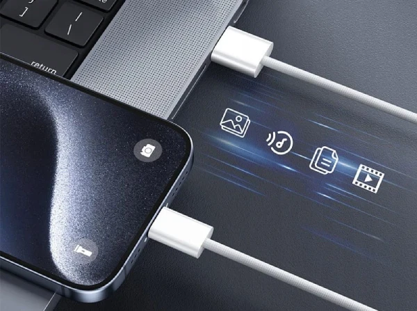 Kabel USB-A to USB-C Cable 2m Braided cable white ZC-17 - zdjęcie 4