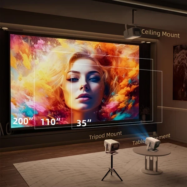 PRZENOŚNY MINI PROJEKTOR Zenwire H8 - zdjęcie 20