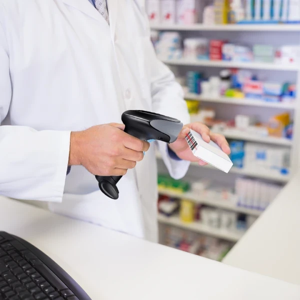 Czytnik Skaner Kodów Kreskowych Stacjonarny Laserowy EAN USB Przewodowy 1D J13 - zdjęcie 7