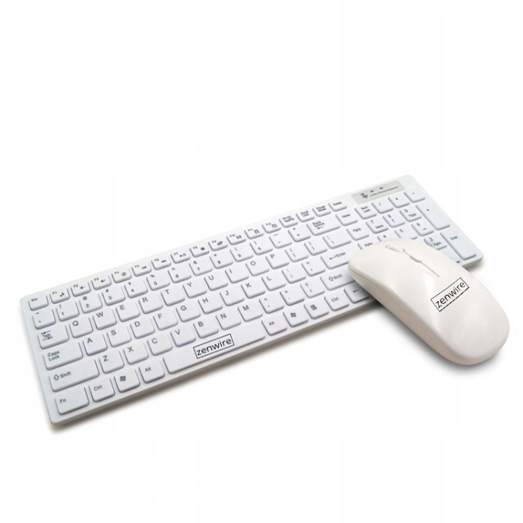 KLAWIATURA I MYSZKA BEZPRZEWODOWA ZESTAW CICHA USB Zenwire - zdjęcie 2